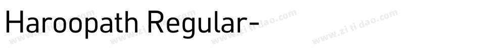 Haroopath Regular字体转换